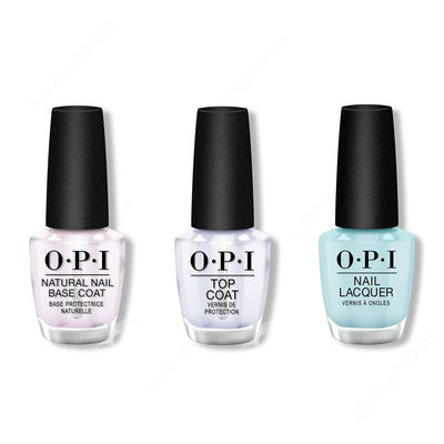 OPI - Nail Lacquer Combo - Base, Top & Mexico City Move-mint 0.5 oz - #NLM83