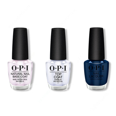 OPI - Nail Lacquer Combo - Base, Top & Midnight Mantra