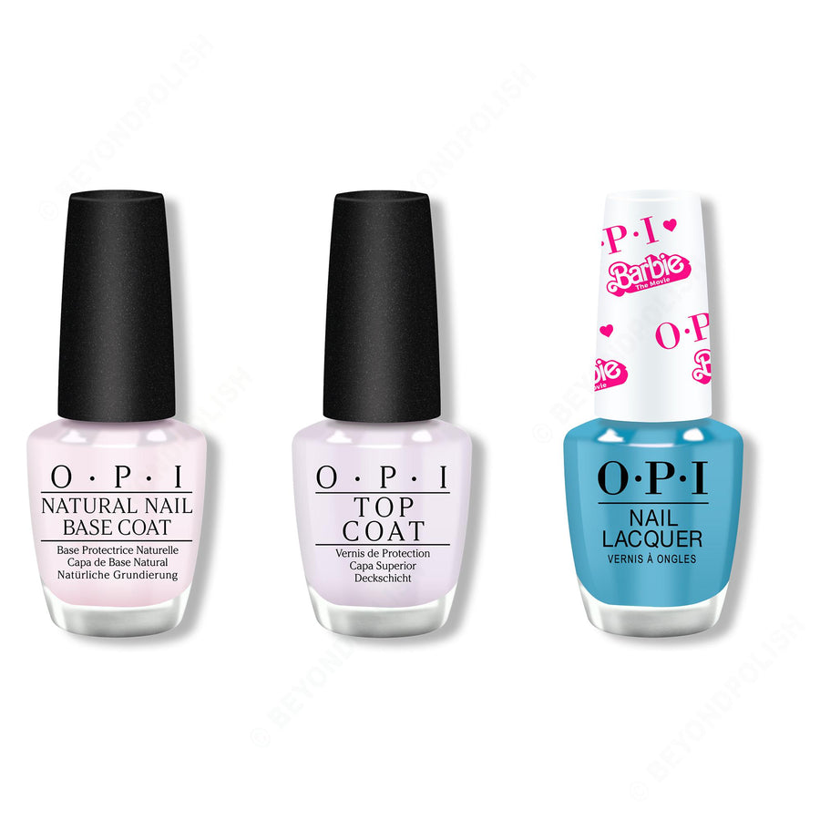 OPI - Nail Lacquer Combo - Base, Top & My Job is Beach
