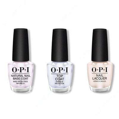 OPI - Nail Lacquer Combo - Base, Top & My Vampire is Buff 0.5 oz - #NLE82