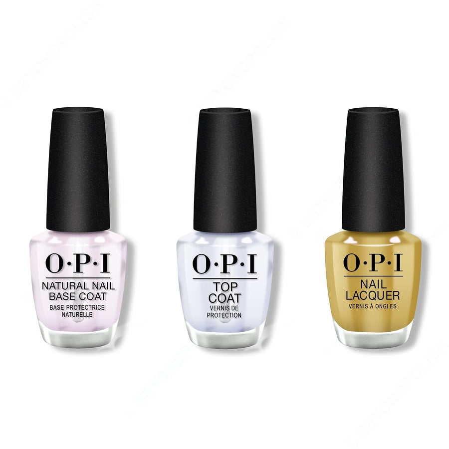 OPI - Nail Lacquer Combo - Base, Top & Ochre To The Moon