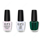 OPI - Nail Lacquer Combo - Base, Top & Peppermint Bark and Bite