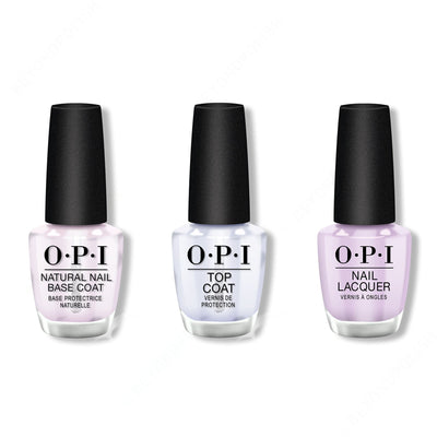 OPI - Nail Lacquer Combo - Base, Top & Polly Want a Lacquer? 0.5 oz - #NLF83
