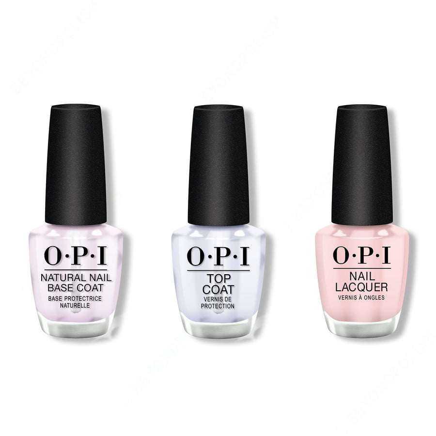 OPI - Nail Lacquer Combo - Base, Top & Put It In Neutral 0.5 oz - #NLT65