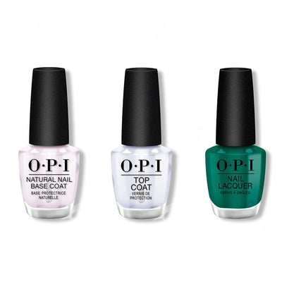 OPI - Nail Lacquer Combo - Base, Top & Rated Pea-G