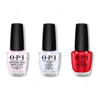 OPI - Nail Lacquer Combo - Base, Top & Rebel With A Clause