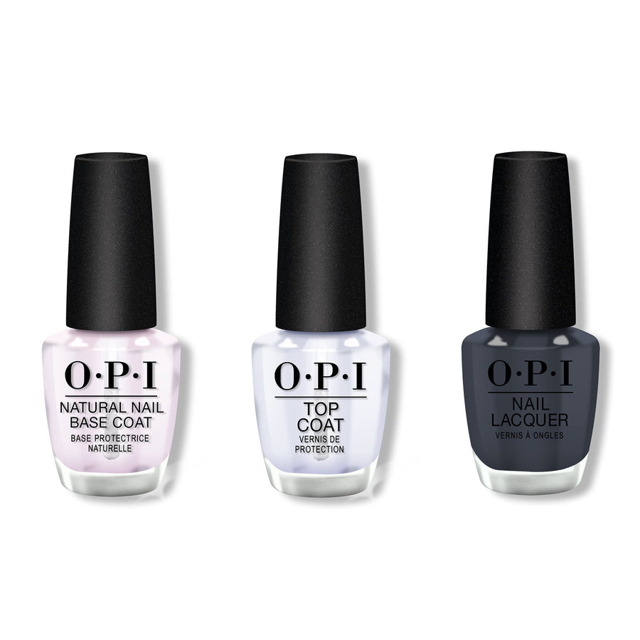 OPI - Nail Lacquer Combo - Base, Top & Rub-a-Pub-Pub 0.5 oz - #NLU18