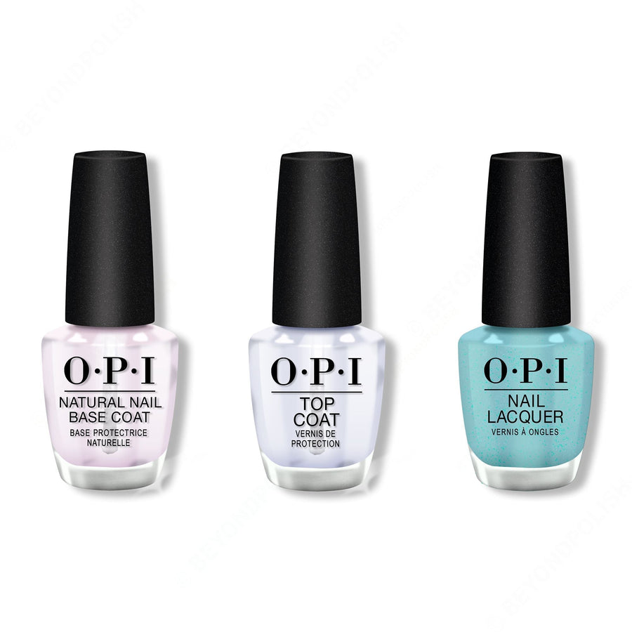 OPI - Nail Lacquer Combo - Base, Top & Sage Simulation