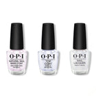 OPI - Nail Lacquer Combo - Base, Top & Snatch'd Silver