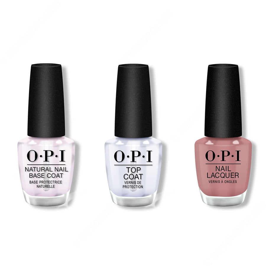 OPI - Nail Lacquer Combo - Base, Top & Somewhere Over the Rainbow Mountain 0.5 oz - #NLP37