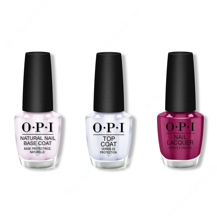 OPI - Nail Lacquer Combo - Base, Top & Spare Me a French Quarter? 0.5 oz - #NLN55