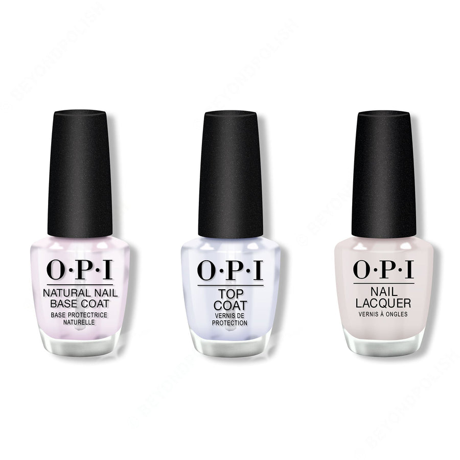 OPI - Nail Lacquer Combo - Base, Top & Suzi Chases Portu-geese 0.5 oz - #NLL26