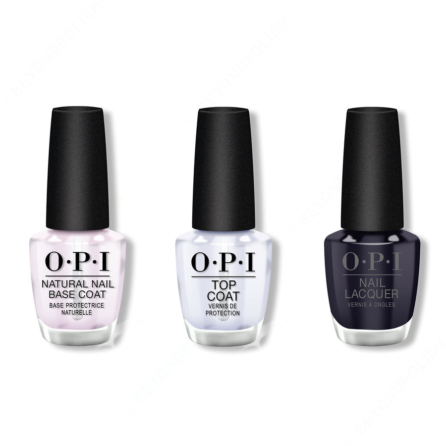 OPI - Nail Lacquer Combo - Base, Top & Suzi & the Arctic Fox 0.5 oz - #NLI56