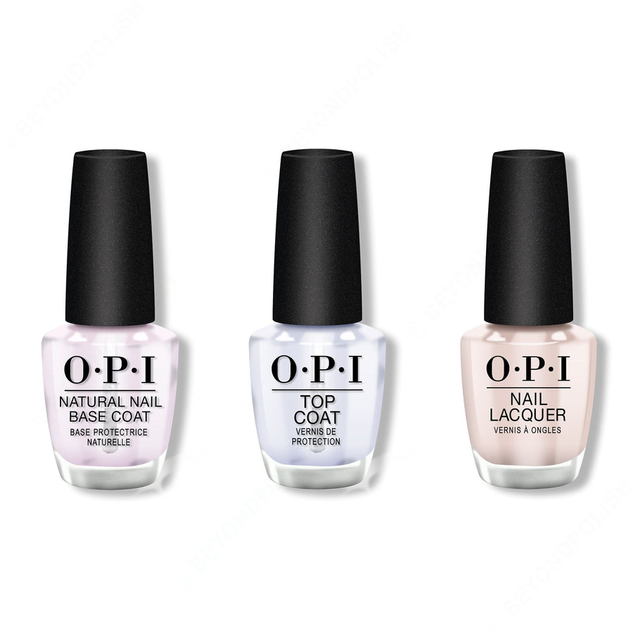 OPI - Nail Lacquer Combo - Base, Top & Tiramisu for Two 0.5 oz - #NLV28
