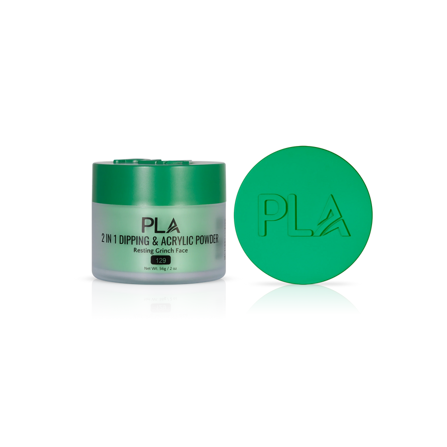 PLA 2-in-1 Dip & Acrylic Powder Resting Grinch Face (129)