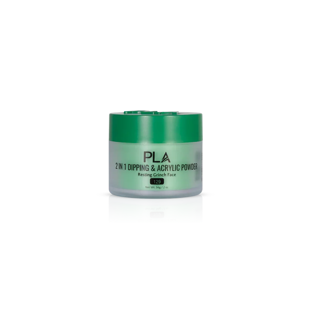 2-in-1 Dip & Acrylic Powder Resting Grinch Face - 129