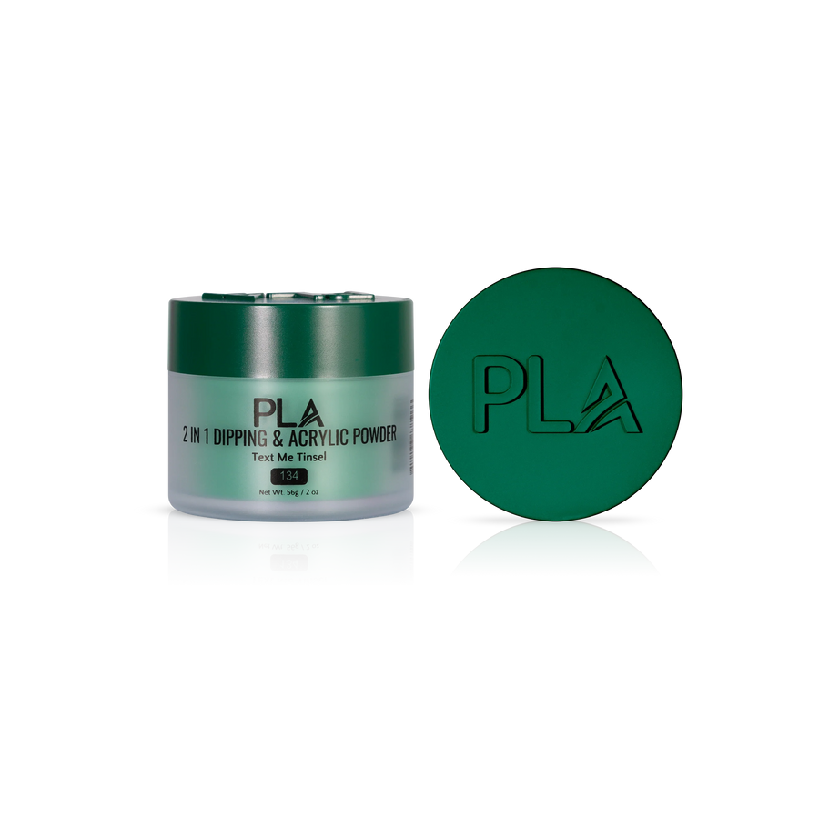 PLA 2-in-1 Dip & Acrylic Powder Text Me Tinsel (134)