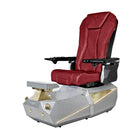 T-SPA Vekron Silver Pedicure Chair | Carbon Fiber & Heat Massage