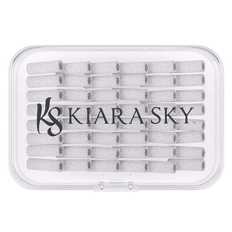 Kiara Sky -  50 Ct. Small Sanding Band Coarse - White
