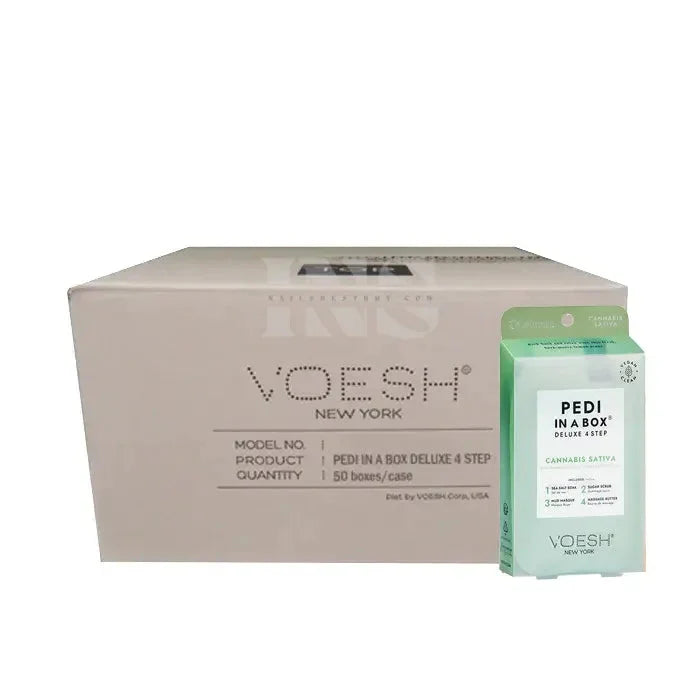 Voesh Pedi in Box - 4-Step - Cannabis Sativa - Single (1Pc) Box Case (50Pcs)