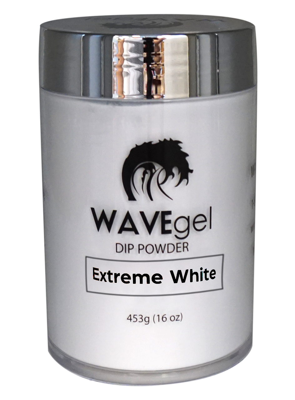 WAVEGEL DIP & ACRYLIC POWDER-EXTREME WHITE 16 OZ