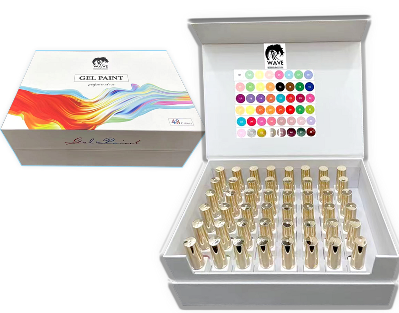 WAVEGEL GEL PAINT SET ( 48 COLORS)
