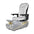 T-SPA Vekron Silver Pedicure Chair | Carbon Fiber & Heat Massage