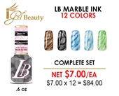 LB Marble Ink .6 oz - Complete Set - 12 Colors (MI01-MI12)