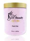 iGel Dip & Dap Powder - Pink & White - Dark Pink 16 oz